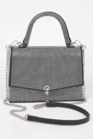 Rhinestone evening clutch formal bag