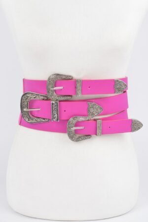 Multi Buckles Elastic Belt