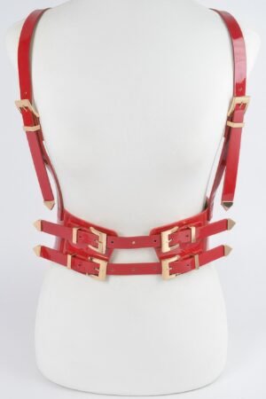 Plus Size Faux Leather Harness