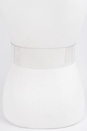 Metal Buckle Clear Belt