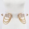 Plus Size Metal Buckle Chain Belt