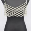 Pearl Crop Bralette – Faux Pearl Embellished