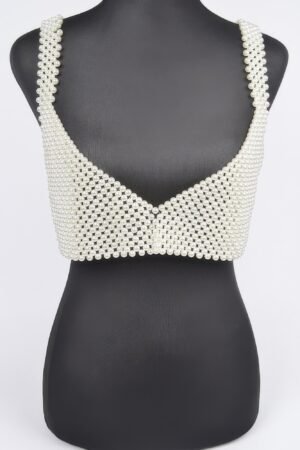 Faux Pearl Bralette