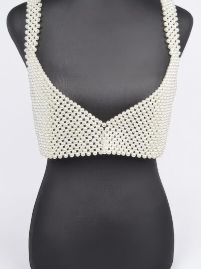 Faux Pearl Bralette