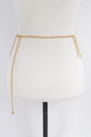 Rhinestone Curtain Belt
