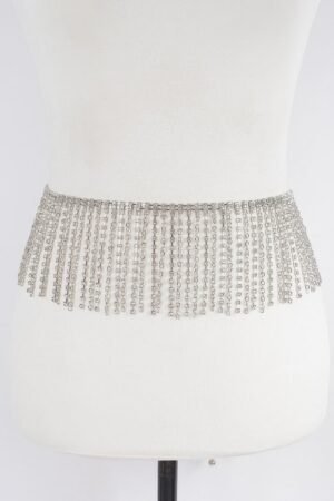 Rhinestone Curtain Belt
