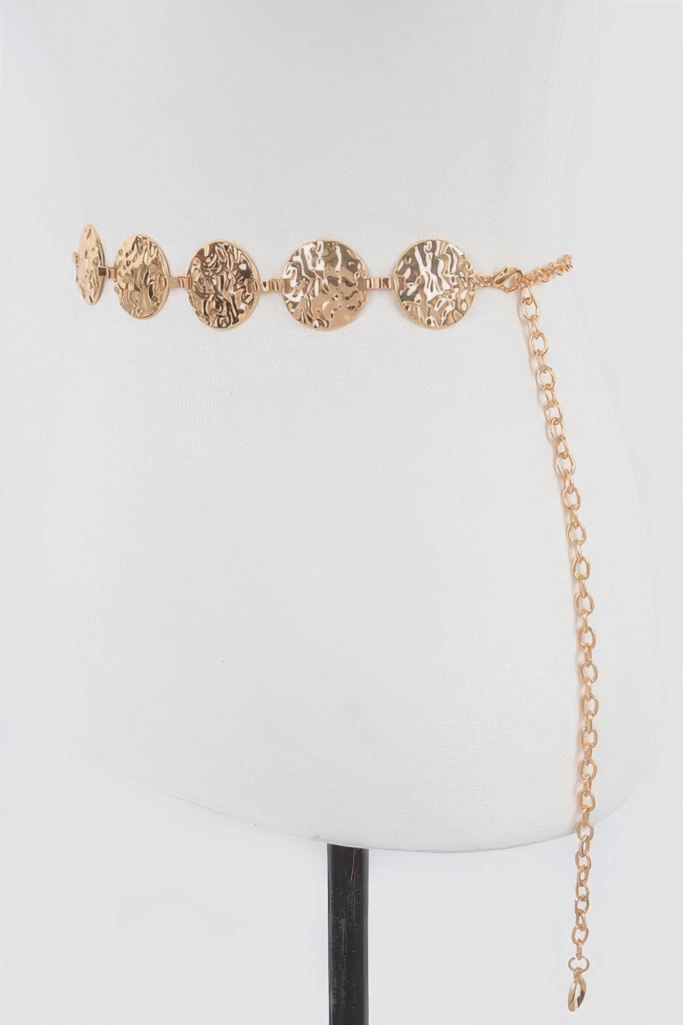 Hammered Metal Chain Belt Hammered Metal Chain Belt - Image 2