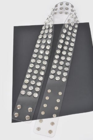 Multi Large Stone Clear Waist Belt Multi Large Stone Clear Waist Belt