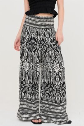 Smocked Waist Floral Pants Smocked Waist Floral Pants - Image 13