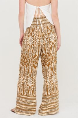 Smocked Waist Floral Pants Smocked Waist Floral Pants - Image 12