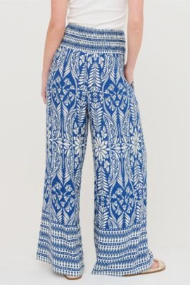Smocked Waist Floral Pants Smocked Waist Floral Pants - Image 6