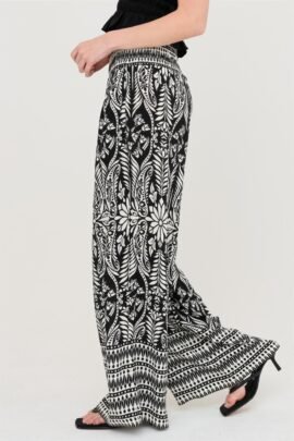 Smocked Waist Floral Pants Smocked Waist Floral Pants - Image 17