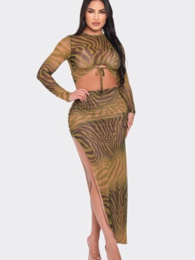 Top And Long Skirt Set Top And Long Skirt Set