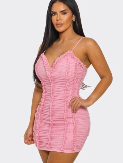 Candy Crush Ruched Mini Dress Candy Crush Ruched Mini Dress