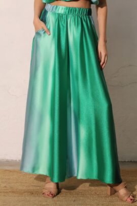 Ombre Satin Extra Wide Legs Pants