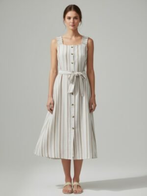 Mlle Gabrielle Striped Dress
