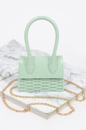 Weaved Top Handle Clutch Weaved Top Handle Clutch