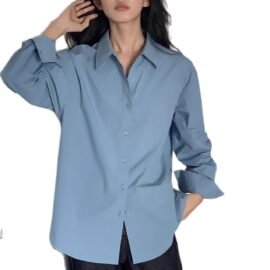 Oversized Cotton Button Down Shirt