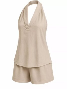 Halter Neck Top and Shorts Set 1ff2ef6caa2c4259b0e4f52be1035187-Max-Origin