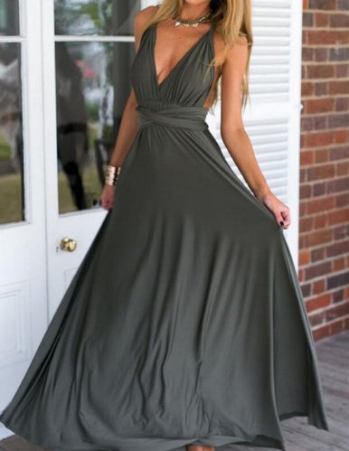 Women's Sexy Long Party Dress Club Floor-Length Summer Backless Bandage Maxi Dress Multiway Bridesmaids Boho Women Dress Vestidos Women's Sexy Long Party Dress Club Floor-Length Summer Backless Bandage Maxi Dress Multiway Bridesmaids Boho Women Dress Vestidos - Image 5