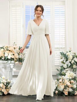 Split Mixed Satin Banquet Evening Long Dress - Image 6