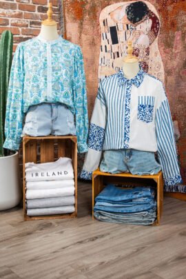 Pink Leopard Striped Western Casual Shirt Pink Leopard Striped Western Casual Shirt - Image 9
