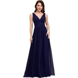Evening Gown Plus And Extra Size Deep V-neck Dress - Image 3
