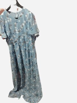 Flowers Print Short Sleeve Dress Summer Fashion Ruffle Beach Dresses Women's Clothing - Image 5