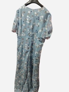 Flowers Print Short Sleeve Dress Summer Fashion Ruffle Beach Dresses Women's Clothing - Image 3