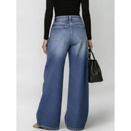 Loose High-waisted Wide-leg jeans - Image 2
