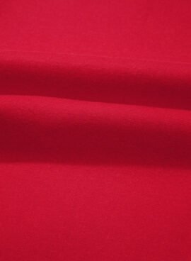 Racing Red Polka Dot Patchwork Round Neck Plus Size Sweatshirt - Image 9