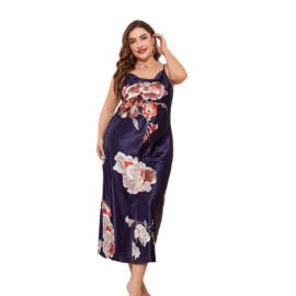 Nightdress Women's Silk-like Thin Home Nightdress Women's Silk-like Thin Home - Image 4