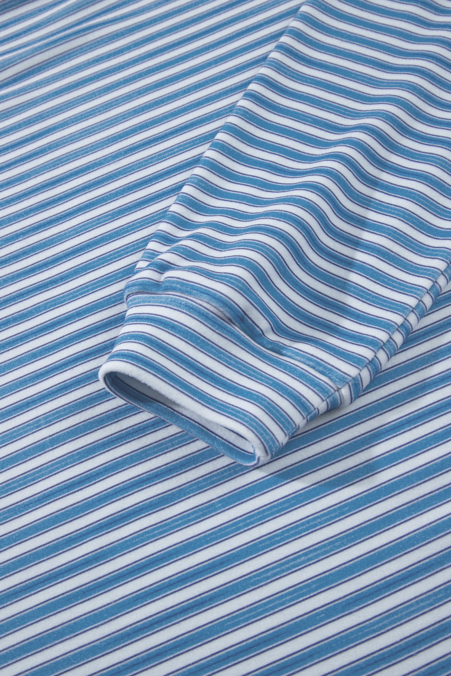 Sky Blue Stripe Long Sleeve Oversized Top Pocketed Casual Shorts Two Piece Set Sky Blue Stripe Long Sleeve Oversized Top Pocketed Casual Shorts Two Piece Set - Image 7
