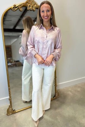 Delicacy Long Sleeve Button Front Ruffle Cuffs Back Paneling Shirt Delicacy Long Sleeve Button Front Ruffle Cuffs Back Paneling Shirt - Image 7