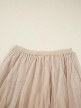 Tulle Mesh Overlay Flared Midi Skirt c8a3ec4789c741b881215b1837d5d7d7-Max-Origin