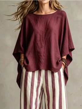 Full Size Solid Color Top and Pants Set Plus Size d9345892-2fdb-42c1-a805-a697635667d6-Max-Origin