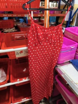 New Polka Dot Print Suspender Dress Summer Sexy Split Long Dresses For Womens Clothing - Image 8