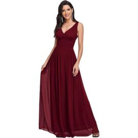 Evening Gown Plus And Extra Size Deep V-neck Dress - Image 2