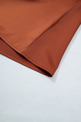 Cinnamon Silky Long Sleeve Button Front Western Fashion Shirt Cinnamon Silky Long Sleeve Button Front Western Fashion Shirt - Image 8