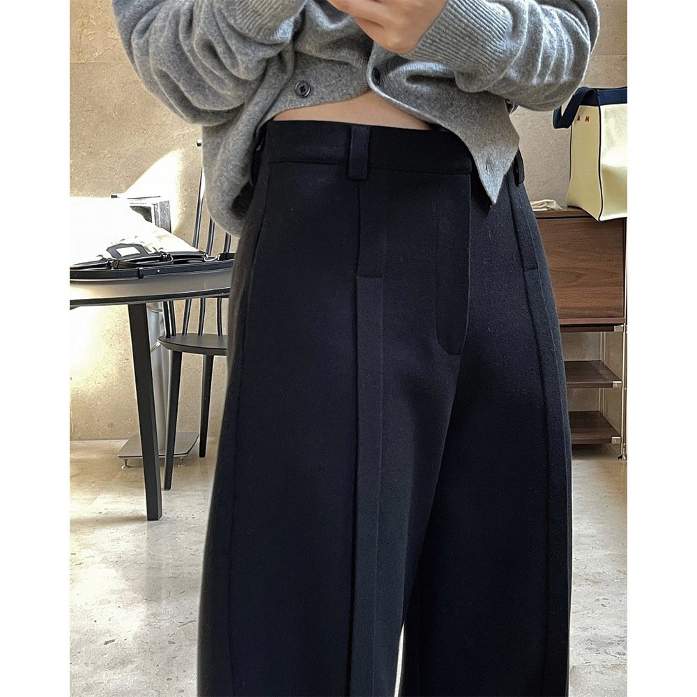 Fluid Drape High Waist Wide Leg Slacks Fluid Drape High Waist Wide Leg Slacks - Image 2