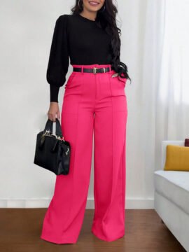 The Hourglass Tailored Wide-Leg Trouser - Image 5