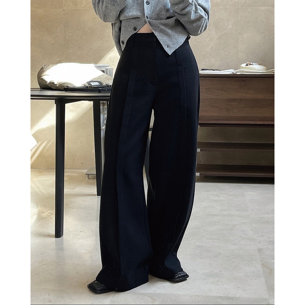 Fluid Drape High Waist Wide Leg Slacks Fluid Drape High Waist Wide Leg Slacks - Image 7