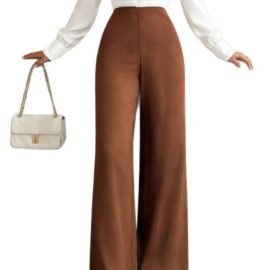 Womens Loose Straight-leg Casual Pants - Image 2