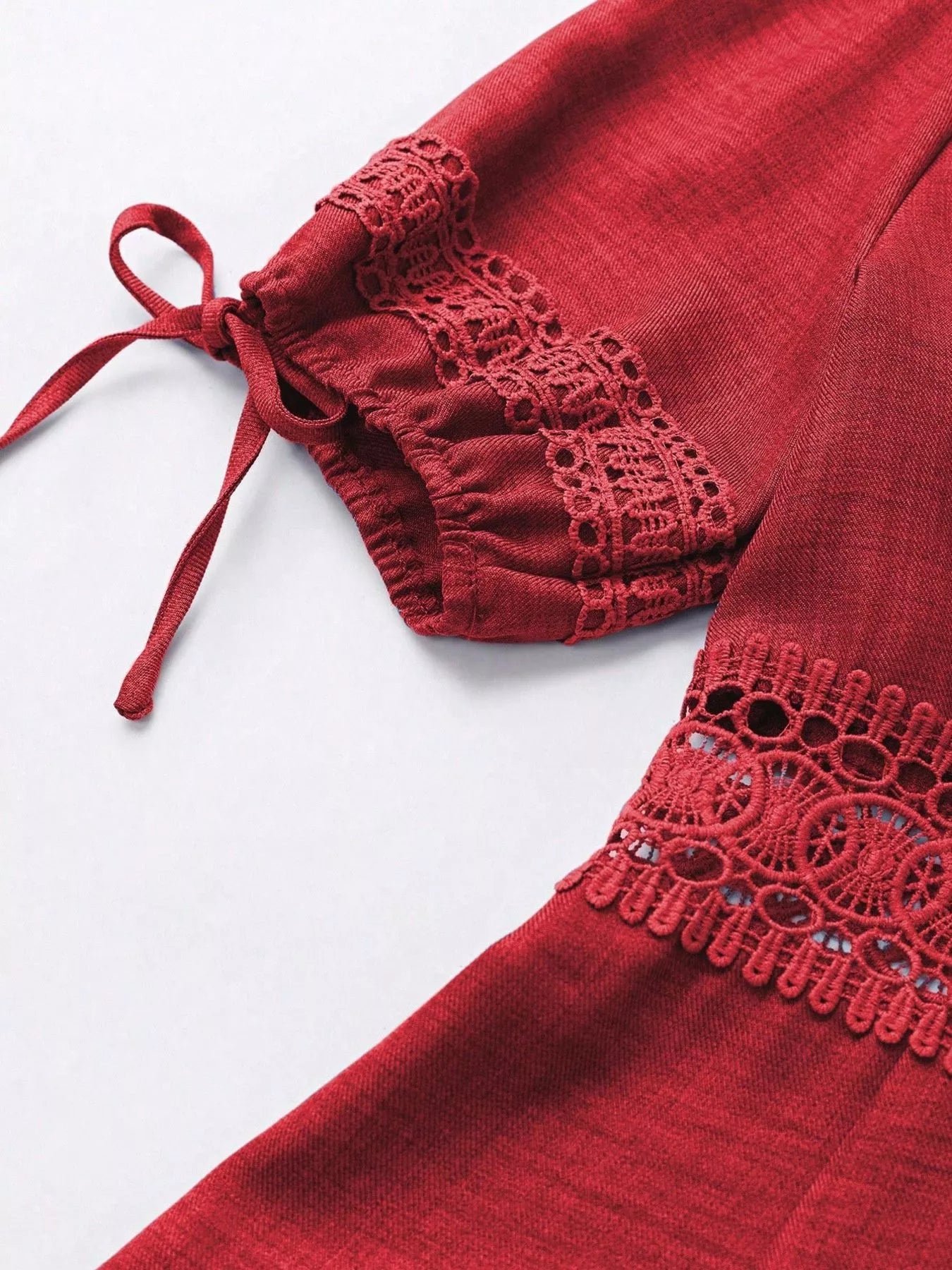 Lace Detail V-Neck Mini Dress 250df626-5093-4ae5-90ef-c8fcbf3159c3-Max-Origin