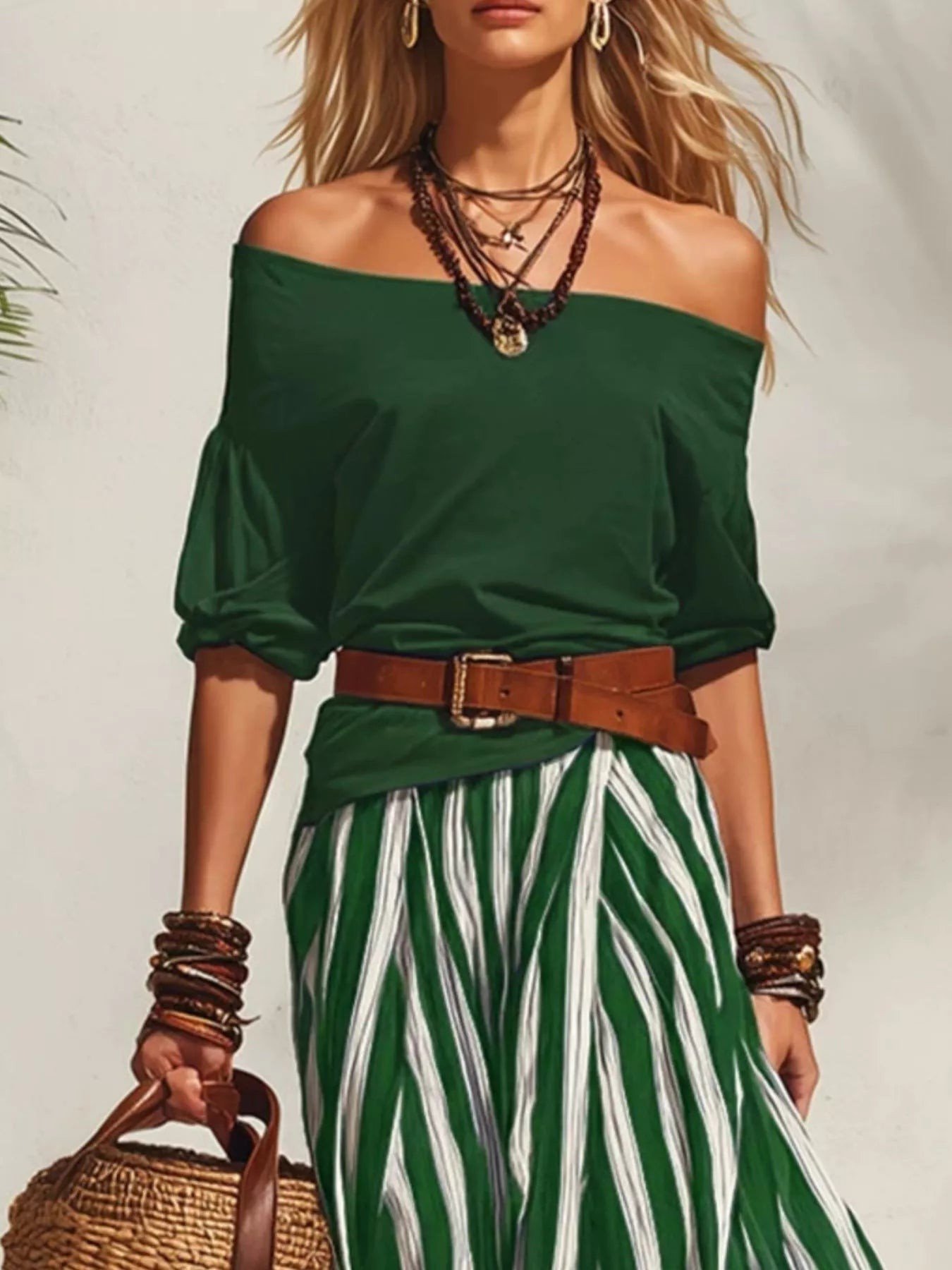 Off Shoulder Top and Striped Maxi Skirt Set 0b57ad78-c728-47bc-9edc-0c7b9401f549-Max-Origin