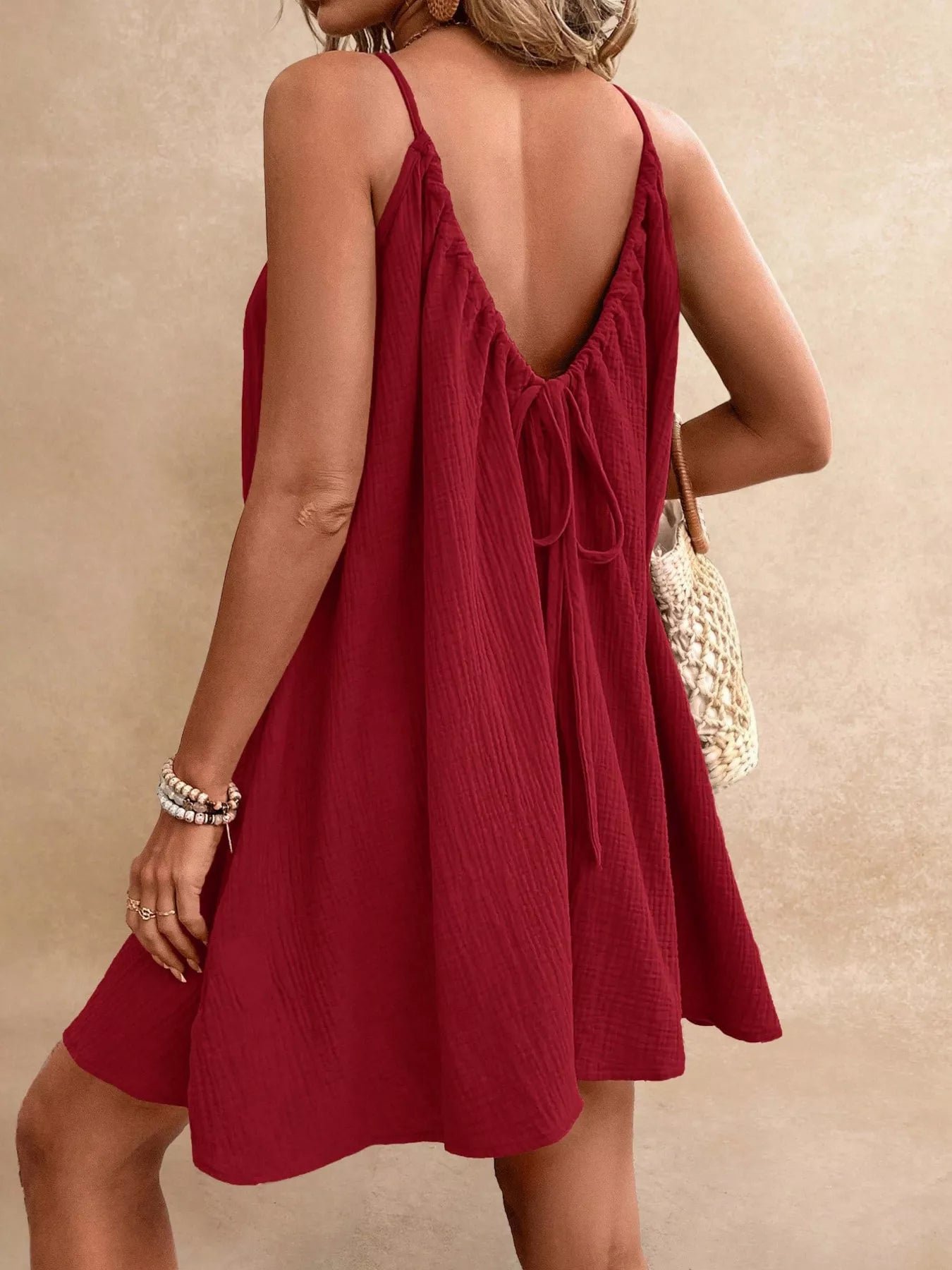 Casual Spaghetti Strap Gauze Dress 3aa236f302054fd3b5fb0bd2beb70402-Max-Origin