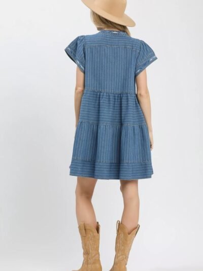 Umgee Chambray Tiered Babydoll Dress 4b4e9ab7-bc2f-4662-8bd5-8b11824cc86d-Max-Origin