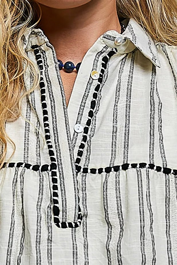 POL Striped Ruffle Collared Sleeveless Cotton Top 4c3737b3-087b-41a8-ba18-228b3950185c-Max-Origin
