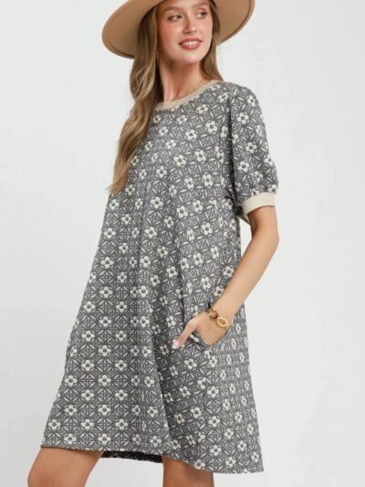 Umgee Floral Textured Puff Sleeve Mini Dress 4db79a2b-1bfa-4f9d-99dd-924ff90cf02d-Max-Origin
