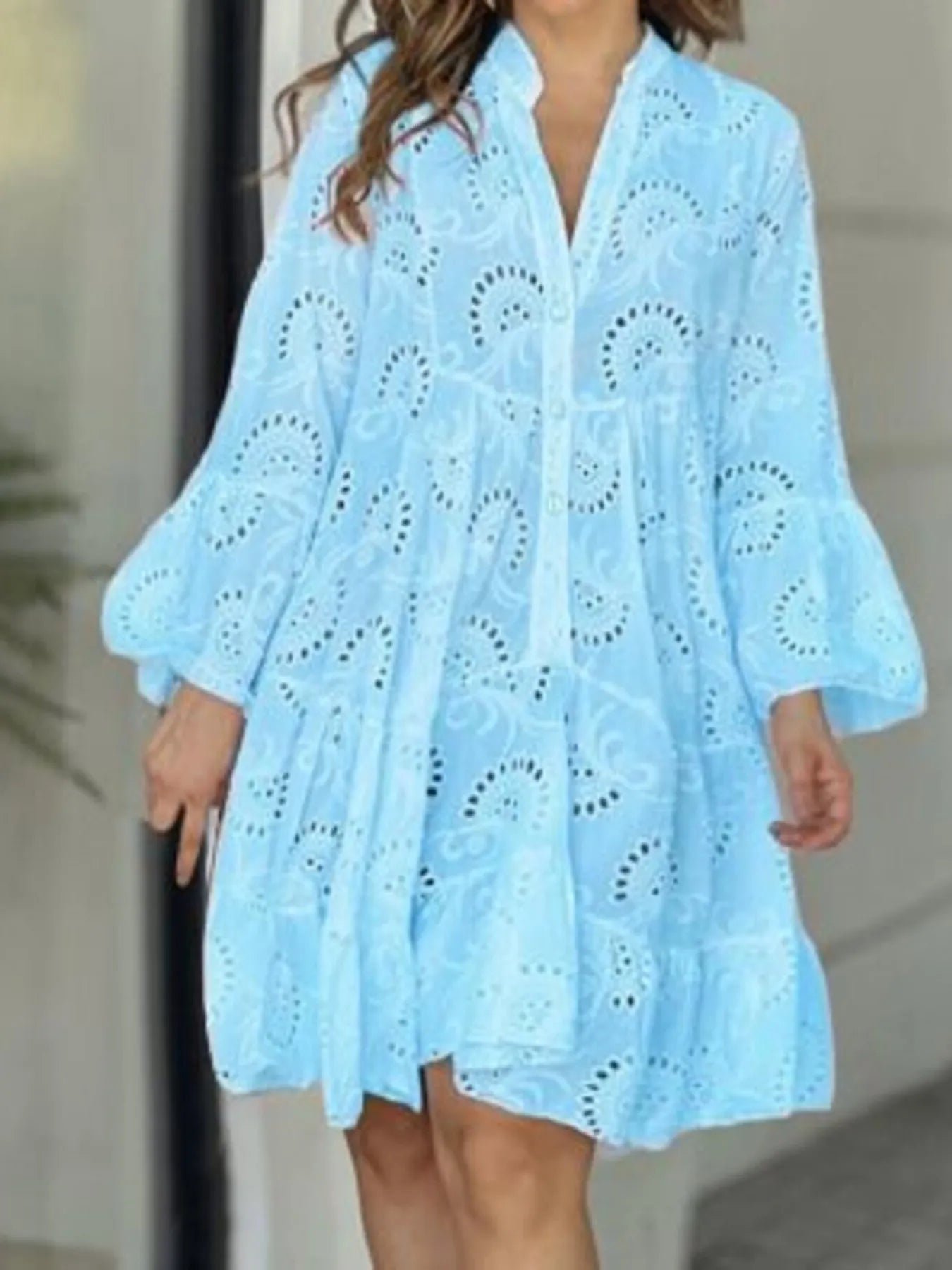 Full Size Eyelet Ruffled Hem Tiered Dress Plus Size 51bde63665fc470a885d2db6f4ce71ac-Max-Origin